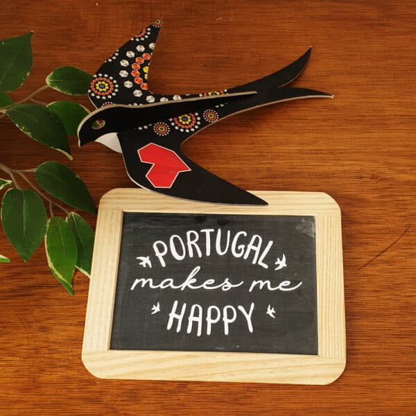 Ardósia "Portugal makes me happy"