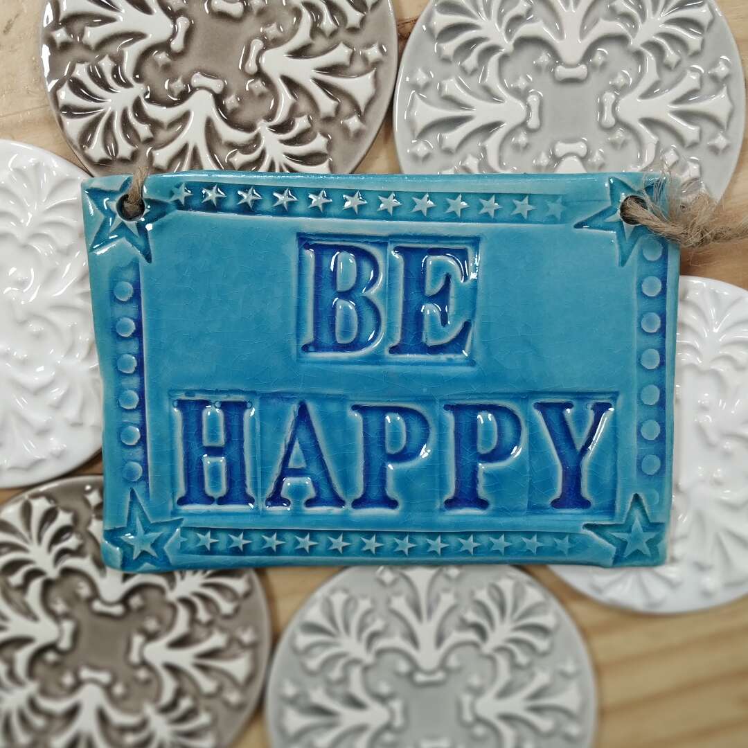 placa ceramica be happy 2