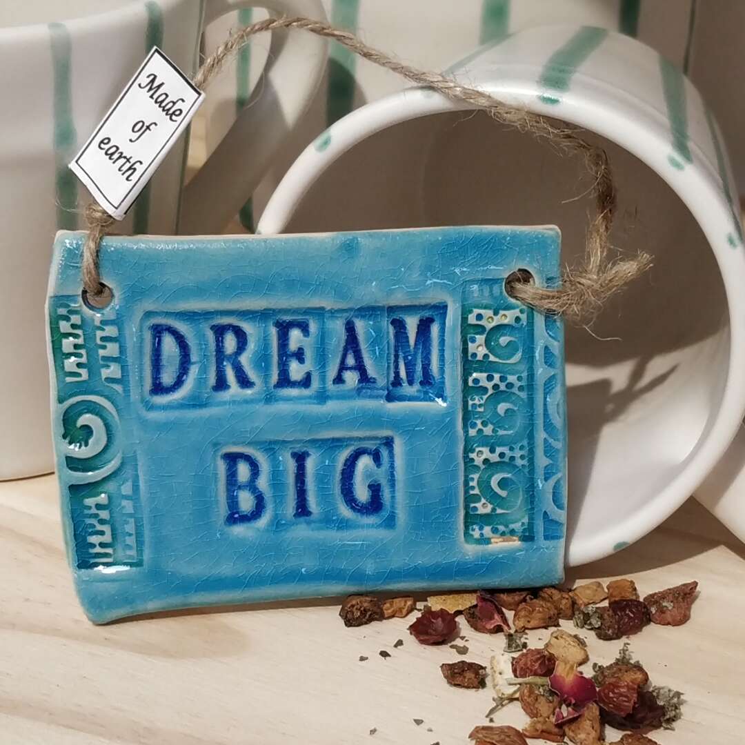 placa ceramica dream big 2 – pequena