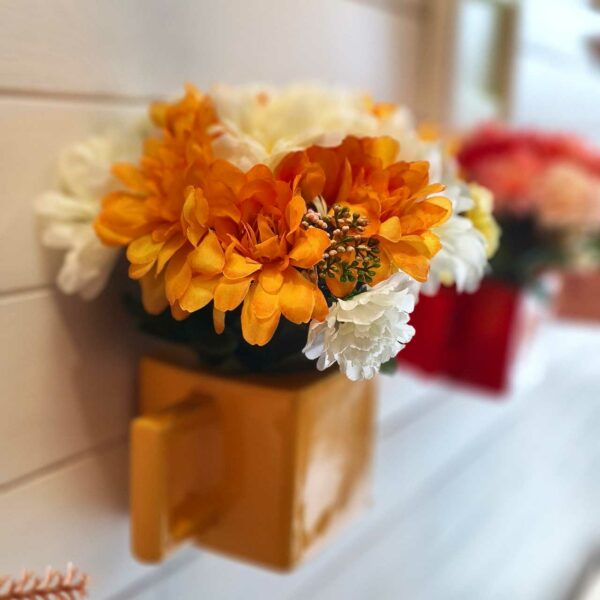 bule cerâmico quadrangular