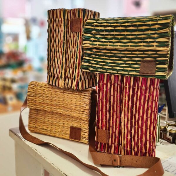 carteira junco couro