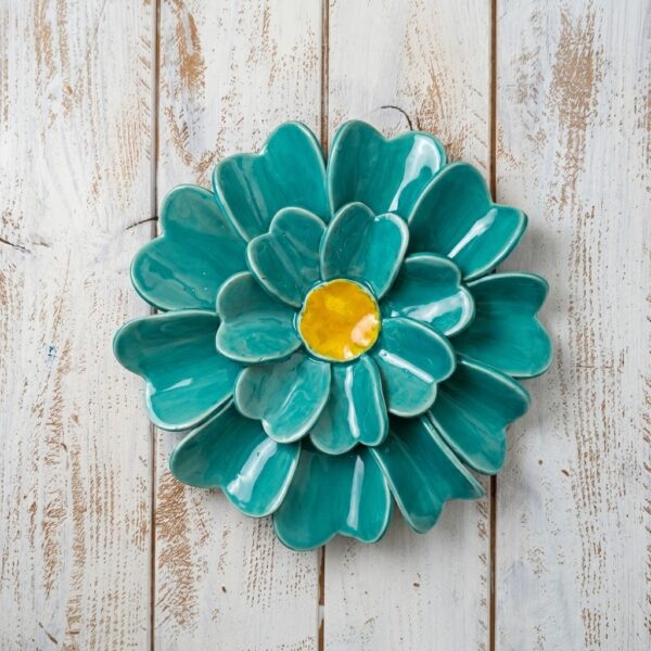 flor cerâmica para parede